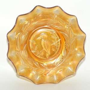 Australian Carnival Glass Marigold Kingfisher Master Bowl – Crown Crystal Glass Co. c.1930