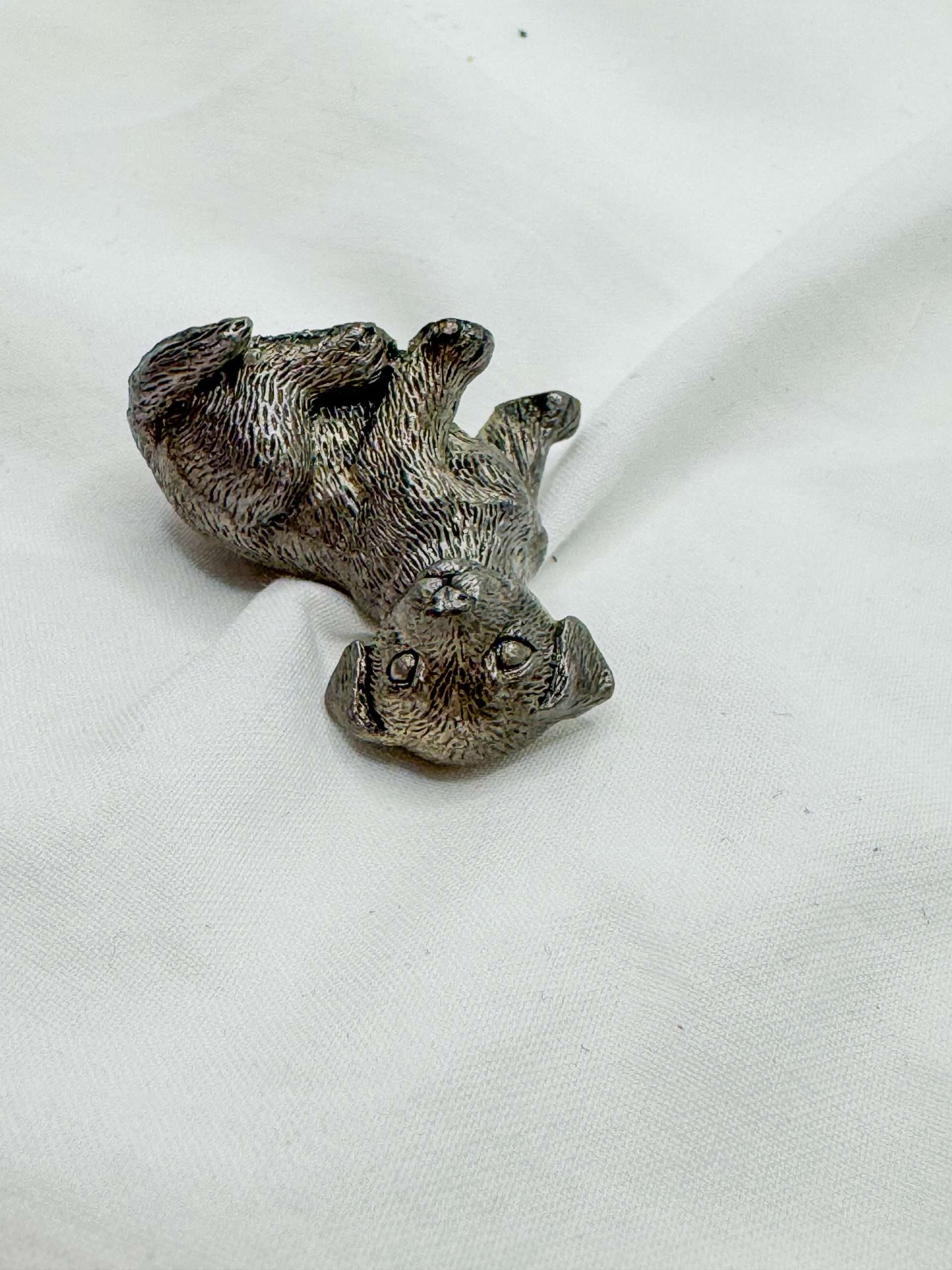 Pewter Miniature Cat & Dog Figurines - Image 5
