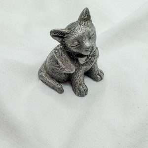 Pewter Miniature Cat & Dog Figurines