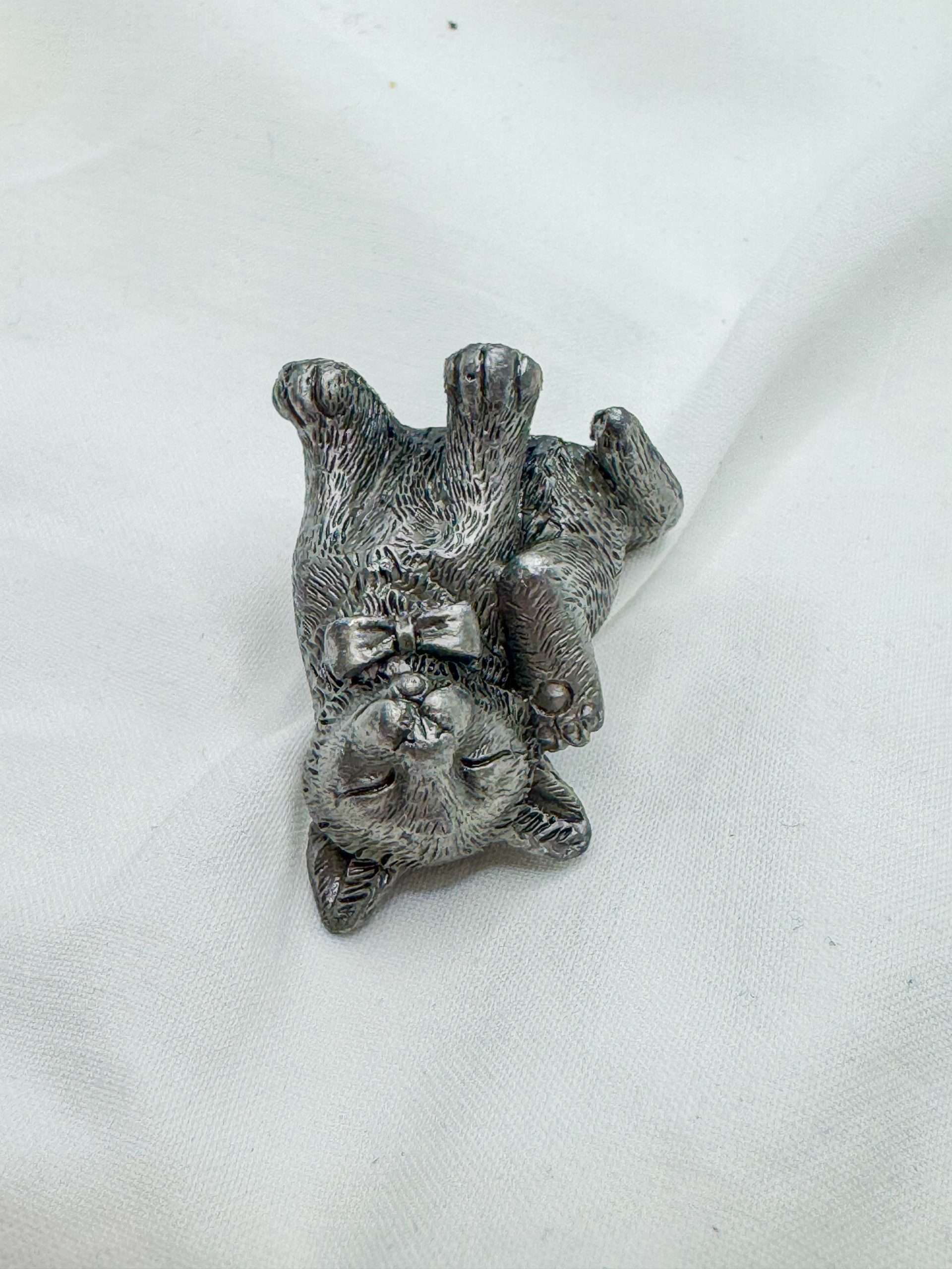 Pewter Miniature Cat & Dog Figurines - Image 10