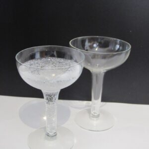 Hollow Stemmed Art Deco Champagne Glasses