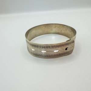 Vintage Sterling Silver Belt Buckle Bangle