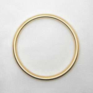 9ct Yellow Gold Hollow Golf Bangle – 10.7g