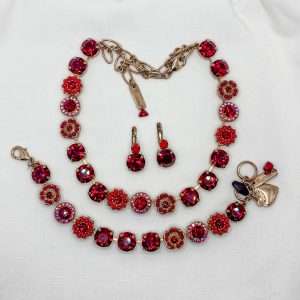 Authentic Mariana Jewellery Sets – Rose Gold & Silver - Necklace Earrings Bracelet (Copy)