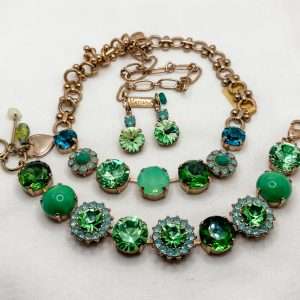 Authentic Mariana Jewellery Sets – Rose Gold & Silver - Necklace Earrings Bracelet