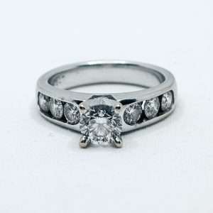 18ct White Gold 15 Stone Diamond Ring – 1.78ct Total