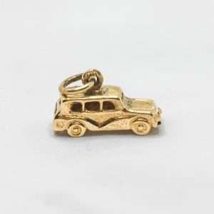 Vintage 9ct Yellow Gold Car Charm | Solid Gold Automobile Charm
