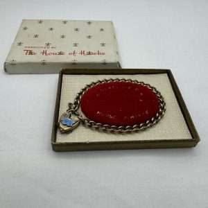 Vintage Rose Gold Plate Blue Bird Bracelet by The House Of Hawke- Original Presentation Box