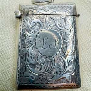 Sterling Silver Edwardian Vesta/ Pendant c1923